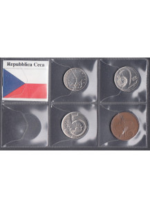 REPUBBLICA CECA  set monete circolate anni vari 4 Pezzi